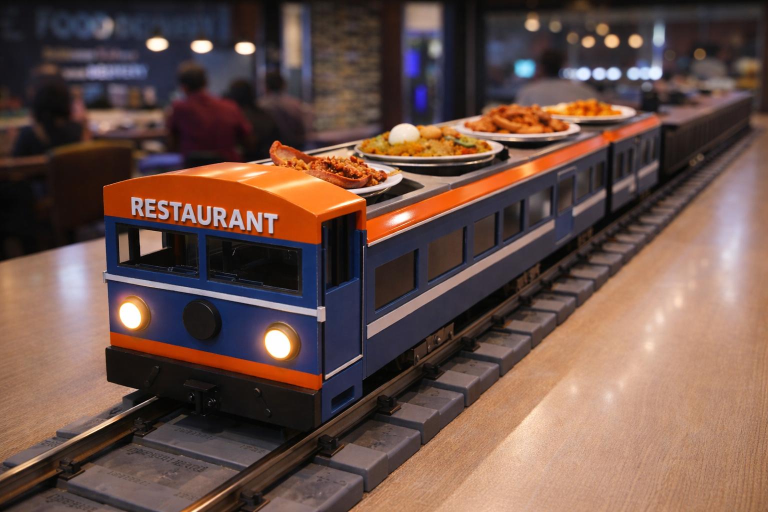 Food Serving Train Controller System